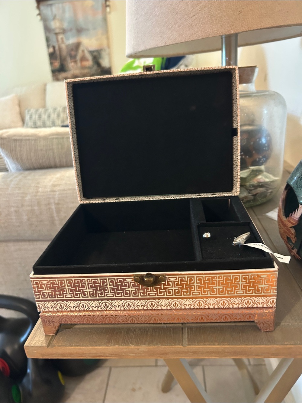 Belle Papier Cottage Garden Musical Jewelry Box - Picture 6 of 14